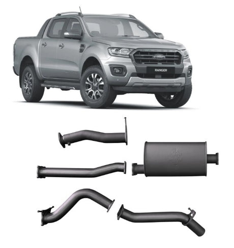 REDBACK 3" 409 STAINLESS STEEL DPF BACK EXHAUST SYSTEM FITS FORD RANGER PX II PX III  3.2L 5CYL 2016-2022