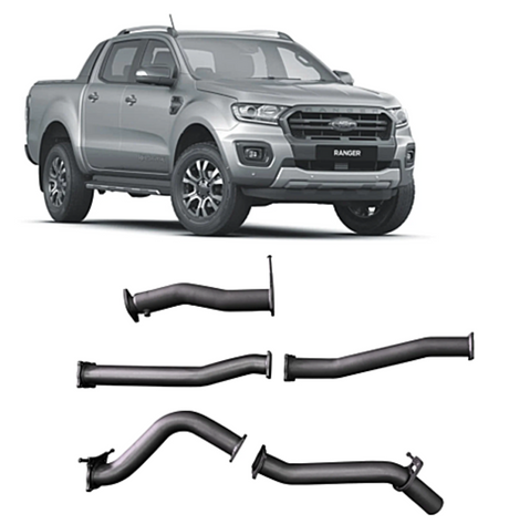 REDBACK 3" 409 STAINLESS STEEL DPF BACK EXHAUST SYSTEM FITS FORD RANGER PX II PX III  3.2L 5CYL 2016-2022