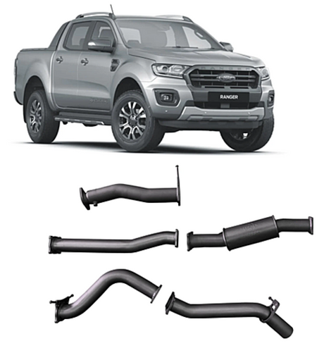 REDBACK 3" 409 STAINLESS STEEL DPF BACK EXHAUST SYSTEM FITS FORD RANGER PX II PX III  3.2L 5CYL 2016-2022