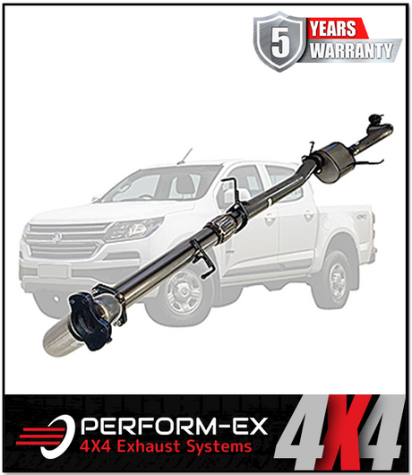 PERFORM-EX 3" STAINLESS STEEL TURBO BACK EXHAUST SYSTEM FITS HOLDEN COLORADO RG 2.8L 4CYL 2012-9/2016