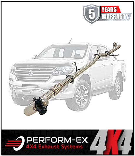 PERFORM-EX 3" STAINLESS STEEL TURBO BACK EXHAUST SYSTEM FITS HOLDEN COLORADO RG 2.8L 4CYL 2012-9/2016