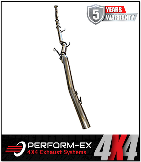 PERFORM-EX 3" STAINLESS STEEL TURBO BACK EXHAUST SYSTEM (DPF DELETE) FITS HOLDEN COLORADO RG 2.8L TD 9/2016-6/2020 - CAT/HOTD