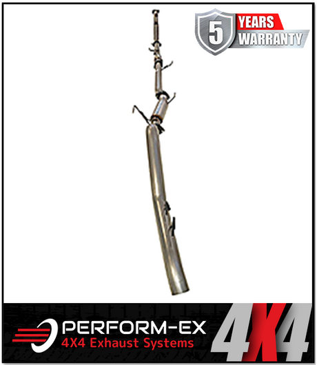 PERFORM-EX 3" STAINLESS STEEL TURBO BACK EXHAUST SYSTEM (DPF DELETE) FITS HOLDEN COLORADO RG 2.8L TD 9/2016-6/2020 - NO CAT/H