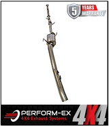 PERFORM-EX 3" STAINLESS STEEL TURBO BACK EXHAUST SYSTEM (DPF DELETE) FITS HOLDEN COLORADO RG 2.8L TD 9/2016-6/2020 - CAT/MUFF
