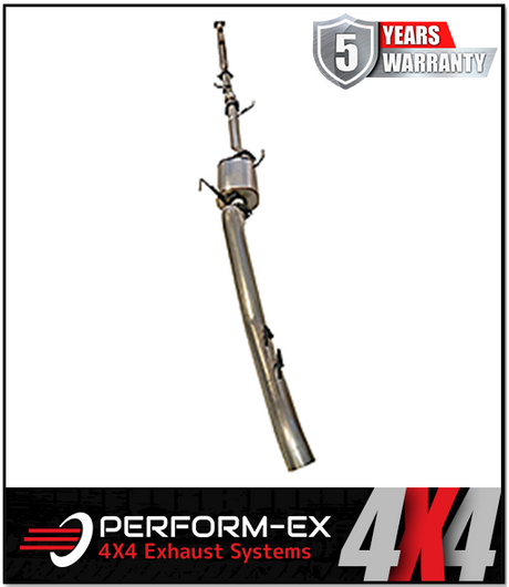 PERFORM-EX 3" STAINLESS STEEL TURBO BACK EXHAUST SYSTEM (DPF DELETE) FITS HOLDEN COLORADO RG 2.8L TD 9/2016-6/2020 - NO CAT/M