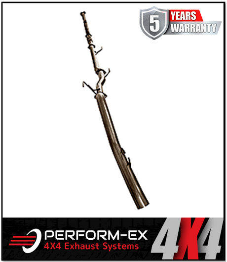 PERFORM-EX 3" STAINLESS STEEL TURBO BACK EXHAUST SYSTEM (DPF DELETE) FITS HOLDEN COLORADO RG 2.8L TD 9/2016-6/2020 - CAT/PIPE