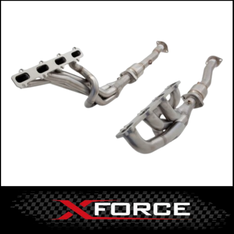 FORD FALCON FG V8 5.4L SEDAN/UTE XFORCE 304 STAINLESS STEEL HEADERS 1 3/4" & HIGH FLOW 2.5" METALLIC CATS