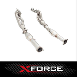 FORD FALCON FG FPV GT/GS V8 5.0L SUPERCHARGED SEDAN/UTE XFORCE 304 STAINLESS STEEL HEADERS 1 7/8" & HIGH FLOW 3" METALLIC CATS