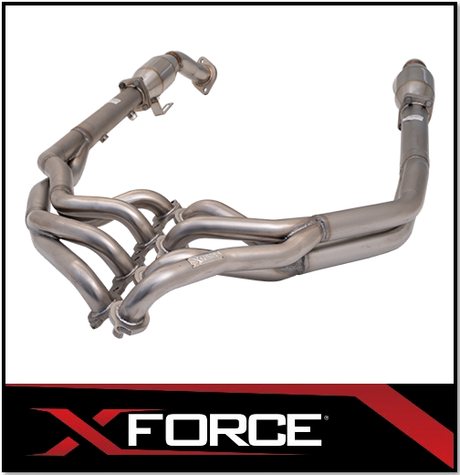 XFORCE 409 STAINLESS STEEL TRI Y HEADERS 1 5/8" & HIGH FLOW 2.5" METALLIC CATS FITS HOLDEN COMMODORE VT VU VX VY VZ 5.7L 6.0L SEDAN/WAGON/UTE