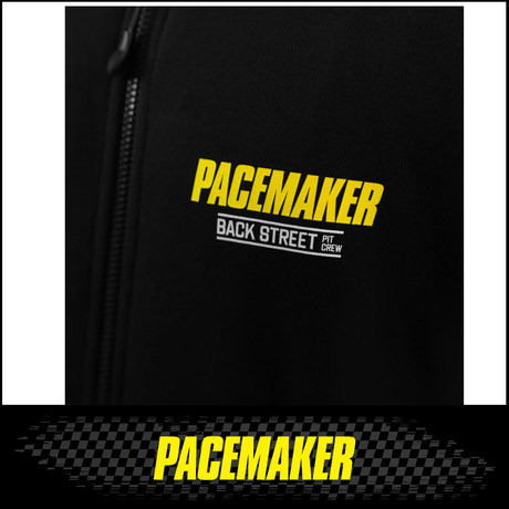 BLACK PACEMAKER HOODIE FEATURING 1972 FORD FALCON XA GT 2 DOOR HARD TOP IN LIME GREEN