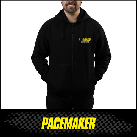 BLACK PACEMAKER HOODIE FEATURING 1977 HOLDEN HX SANDMAN IN ROYAL PLUM