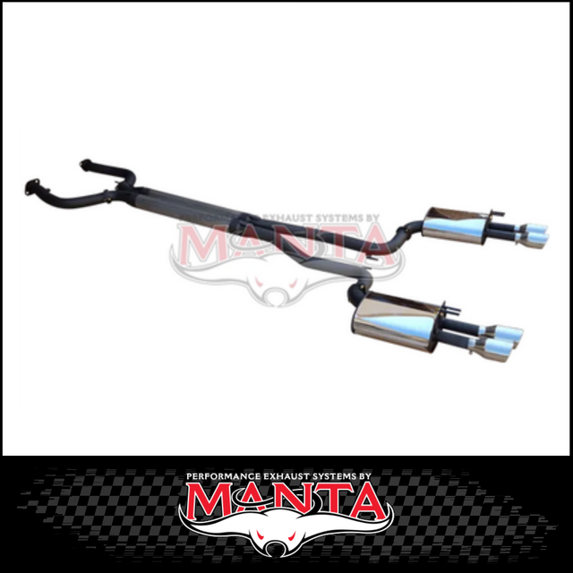 DPE BY MANTA 2 1/2" CAT BACK STAINLESS STEEL EXHAUST SYSTEM FITS HOLDEN COMMODORE VE VF 6.0L 6.2L V8 UTE (HOLK128U25-CB)