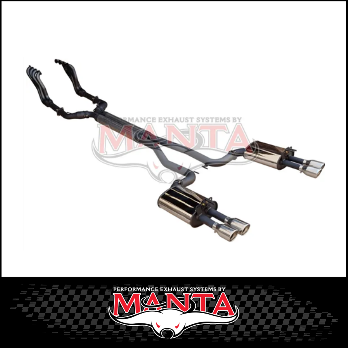 DPE BY MANTA 3" ENGINE BACK STAINLESS STEEL EXHAUST SYSTEM FITS HOLDEN COMMODORE VE VF 6.0L 6.2L V8 UTE (HOLK128U3-134)