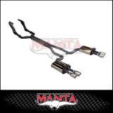 DPE BY MANTA 3" ENGINE BACK STAINLESS STEEL EXHAUST SYSTEM FITS HOLDEN COMMODORE VE VF 6.0L 6.2L V8 UTE (HOLK128U3-134)