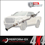 PERFORM-EX 3" STAINLESS STEEL DPF BACK EXHAUST SYSTEM FITS ISUZU D-MAX RG 3.0L 4CYL 1/2020-ON - HOTDOG (IZ260-HOSS)