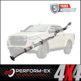 PERFORM-EX 3" STAINLESS STEEL DPF BACK EXHAUST SYSTEM FITS ISUZU D-MAX RG 3.0L 4CYL 1/2020-ON