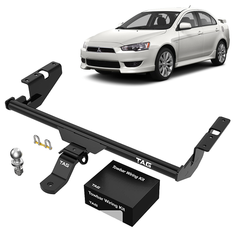 TAG TOWBAR KIT (1000KG) FITS MITSUBISHI LANCER CJ SEDAN 8/2007-11/2015