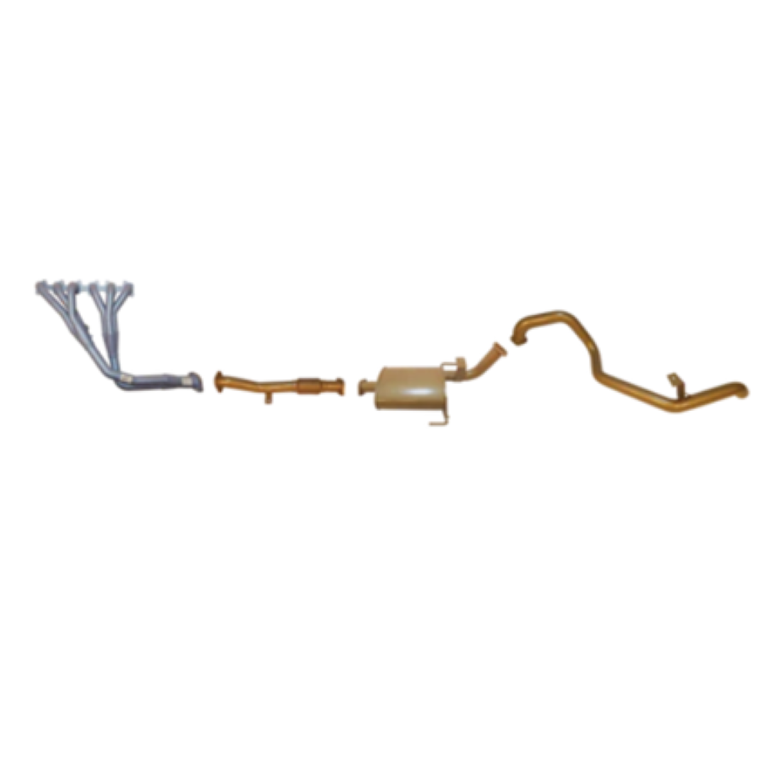 KING BROWN EXTRACTORS & 2.5" EXHAUST KIT FITS FORD MAVERICK DA 4.2L TB42 SWB 1987-1993 (KB4006-HXMX)