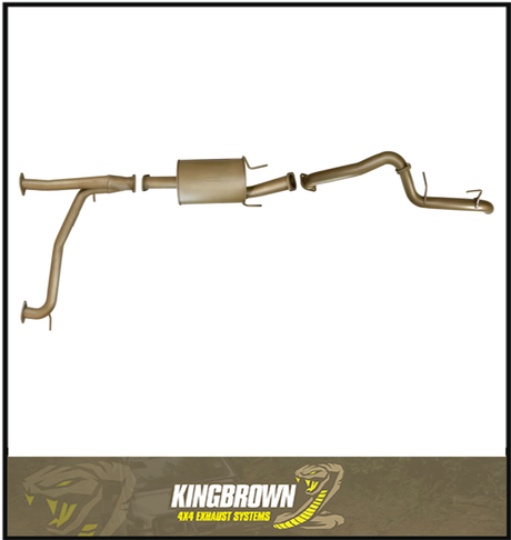 KING BROWN 3" CAT BACK EXHAUST SYSTEM FITS NISSAN PATROL Y62 5.6L V8 - 1 MUFFLER (KB9520-CBMX)