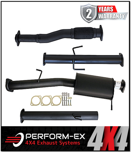 PERFORM-EX 3" DPF BACK WITH MUFFLER EXHAUST SYSTEM FITS MITSUBISHI TRITON MQ MR 2.4L 4N15 4CYL 3/2015-12/2023 (MI252-MO)