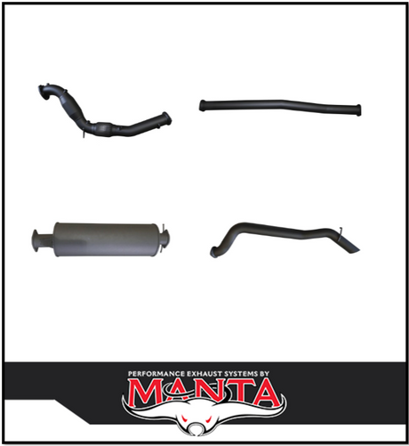 MANTA 3" TURBO BACK EXHAUST SYSTEM (DPF DELETE) FITS FORD RANGER PXII PXIII 3.2L TD 10/2016-2022