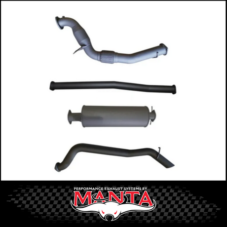 MANTA 3" TURBO BACK EXHAUST SYSTEM WITH SIDE EXIT FITS FORD RANGER PXI PXII 3.2L TD 10/2011-9/2016 - NO CAT/MUFFLER (MKFD0016T)