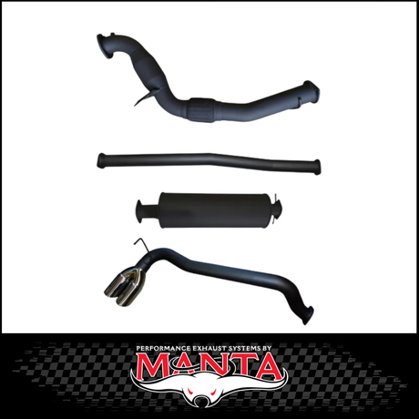 MANTA 3" TURBO BACK EXHAUST SYSTEM WITH SIDE EXIT FITS FORD RANGER PXI PXII 3.2L TD 10/2011-9/2016 - NO CAT/MUFFLER (MKFD0016T)