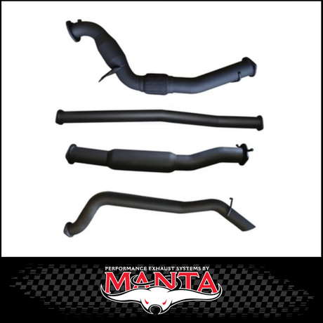 MANTA 3" TURBO BACK EXHAUST SYSTEM WITH SIDE EXIT FITS FORD RANGER PXI PXII 3.2L TD 10/2011-9/2016 - NO CAT/MUFFLER (MKFD0016T)