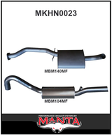 MANTA 2.5" CAT BACK EXHAUST SYSTEM FITS HOLDEN COMMODORE VL 3.0L 6CYL SEDAN