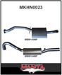 MANTA 2.5" CAT BACK EXHAUST SYSTEM FITS HOLDEN COMMODORE VL 5.0L V8 SEDAN