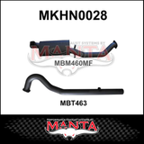 MANTA 3" CAT BACK EXHAUST SYSTEM FITS HOLDEN COMMODORE VL 3.0L 6CYL SEDAN