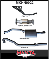 MANTA 2.5" ENGINE BACK EXHAUST SYSTEM FITS HOLDEN COMMODORE VL 3.0L 6CYL SEDAN (MKHN0021)