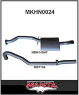 MANTA 2.5" CAT BACK EXHAUST SYSTEM FITS HOLDEN COMMODORE VL 3.0L 6CYL SEDAN (MKHN0024)