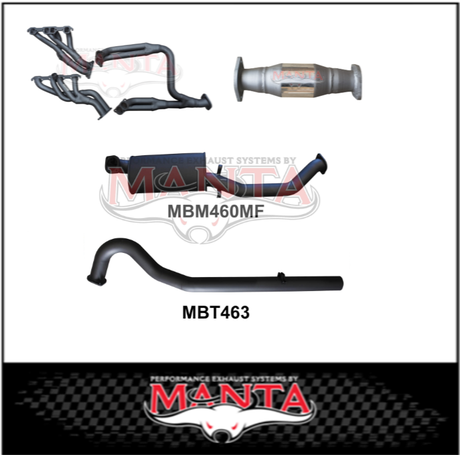 MANTA 3" STAINLESS STEEL ENGINE BACK EXHAUST SYSTEM FITS HOLDEN COMMODORE VL 5.0L V8 SEDAN (SSMKHN0033)