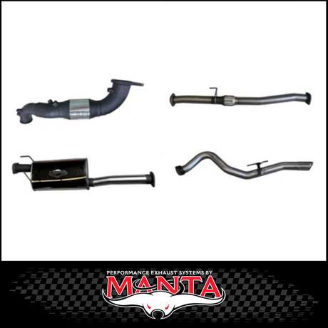 MANTA 3" TURBO BACK EXHAUST SYSTEM (DPF DELETE) FITS ISUZU D-MAX RG 3.0L TD 4CYL 2020-ON