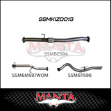 MANTA 3" DPF BACK EXHAUST SYSTEM FITS ISUZU D-MAX TF 3.0L TD 4CYL 2016-6/2020