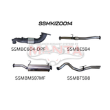 MANTA 3" TURBO BACK EXHAUST SYSTEM (DPF DELETE) FITS ISUZU D-MAX TF 3.0L TD 4CYL 2016-6/2020