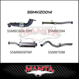 MANTA 3" TURBO BACK EXHAUST SYSTEM (DPF DELETE) FITS ISUZU D-MAX TF 3.0L TD 4CYL 2016-6/2020