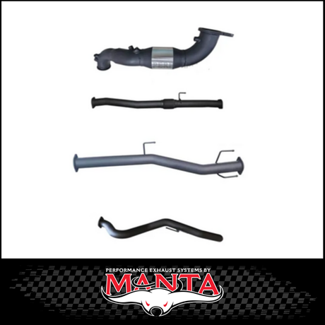 MANTA 3" STAINLESS STEEL TURBO BACK EXHAUST SYSTEM FITS ISUZU D-MAX RG 3.0L TD 4CYL 2020-ON - NO CAT/MUFFLER (SSMKIZ0023)