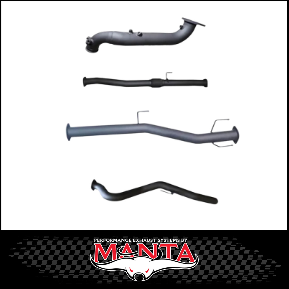 MANTA 3" STAINLESS STEEL TURBO BACK EXHAUST SYSTEM FITS ISUZU D-MAX RG 3.0L TD 4CYL 2020-ON - NO CAT/MUFFLER (SSMKIZ0023)