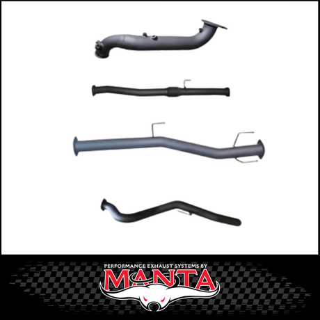 MANTA 3" STAINLESS STEEL TURBO BACK EXHAUST SYSTEM FITS ISUZU D-MAX RG 3.0L TD 4CYL 2020-ON - NO CAT/MUFFLER (SSMKIZ0023)