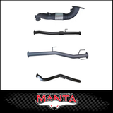 MANTA 3" TURBO BACK EXHAUST SYSTEM (DPF DELETE) FITS MAZDA BT-50 RG 3.0L TD 4CYL 2020-ON - CAT/HOTDOG (MKMA0014)