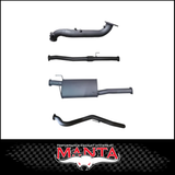 MANTA 3" TURBO BACK EXHAUST SYSTEM (DPF DELETE) FITS MAZDA BT-50 RG 3.0L TD 4CYL 2020-ON - CAT/HOTDOG (MKMA0014)