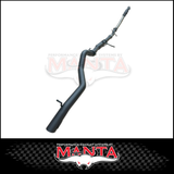 MANTA 3" TURBO BACK EXHAUST SYSTEM (DPF DELETE) FITS MITSUBISHI PAJERO SPORT QE QF QG 2.4L 4N15 4CYL 2015-2024 - CAT/HOTDOG (