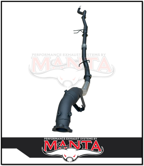 MANTA 3" TURBO BACK EXHAUST SYSTEM (DPF DELETE) FITS MITSUBISHI PAJERO SPORT QE QF QG 2.4L 4N15 4CYL 2015-2024 - CAT/HOTDOG (