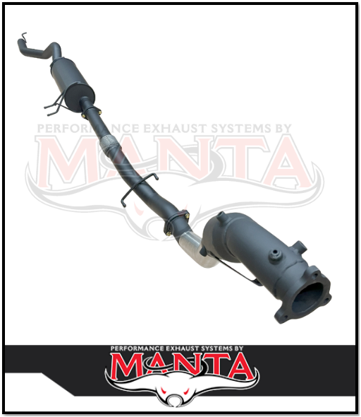 MANTA 3" TURBO BACK EXHAUST SYSTEM (DPF DELETE) FITS MITSUBISHI PAJERO SPORT QE QF QG 2.4L 4N15 4CYL 2015-2024 - CAT/MUFFLER