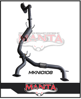 MANTA 3" CAT BACK EXHAUST SYSTEM FITS NISSAN PATROL Y62 5.6L V8 2012-ON