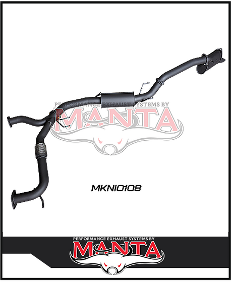 MANTA 3" CAT BACK EXHAUST SYSTEM FITS NISSAN PATROL Y62 5.6L V8 2012-ON