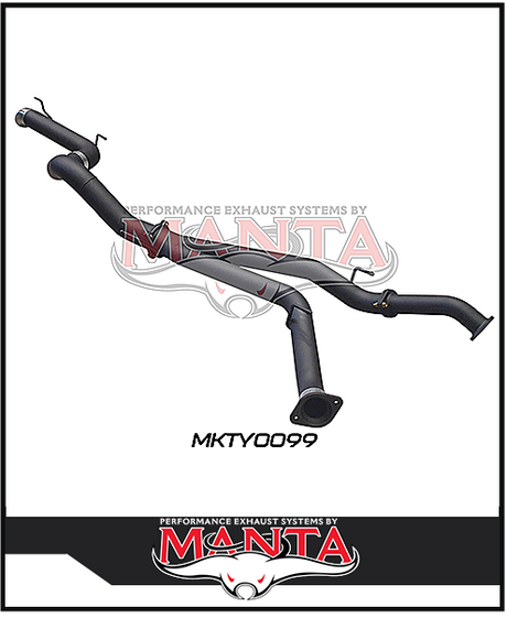 MANTA 3" TWIN INTO 4" DPF BACK EXHAUST FITS TOYOTA LANDCRUISER VDJ200R 2015-2021