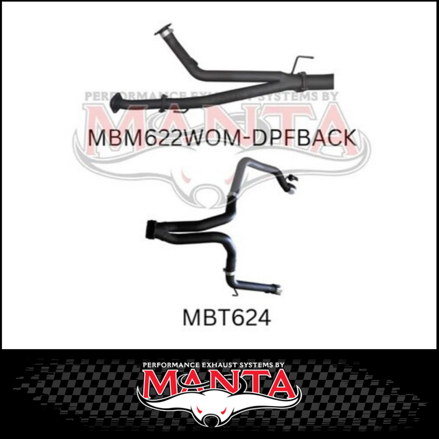 MANTA 3" TWIN DPF BACK EXHAUST SYSTEM (L & R EXIT) FITS TOYOTA LANDCRUISER VDJ200R 4.5L V8 2015-2021